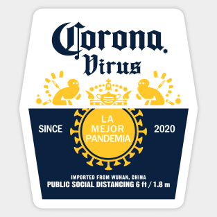 Corona Virus beer Sticker